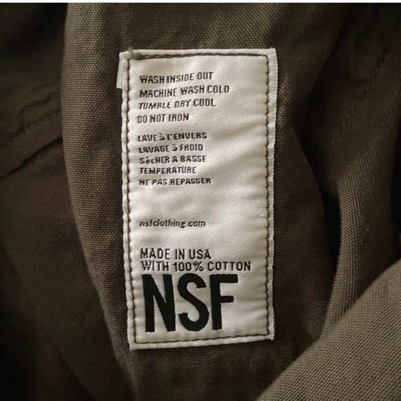 [NSF] Surplus Distressed Button Up Olive Green - Picture 9 of 10